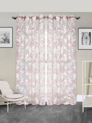 ROSARA HOME Pack of 2 Eyelet Polycotton Curtains 1