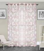 ROSARA HOME Pack of 2 Eyelet Polycotton Curtains