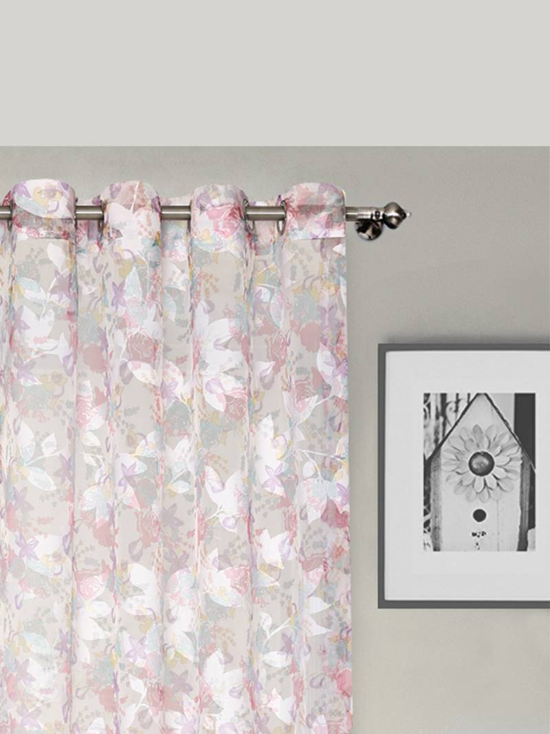 ROSARA HOME Pack of 2 Eyelet Polycotton Curtains