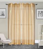 ROSARA HOME Pack of 2 Eyelet Polyester Curtains