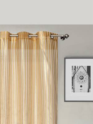 ROSARA HOME Pack of 2 Eyelet Polyester Curtains 2