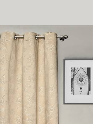 ROSARA HOME Pack of Single Eyelet Polycotton Curtain 2