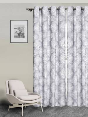 ROSARA HOME Pack of Single Eyelet Polyester Curtain 1