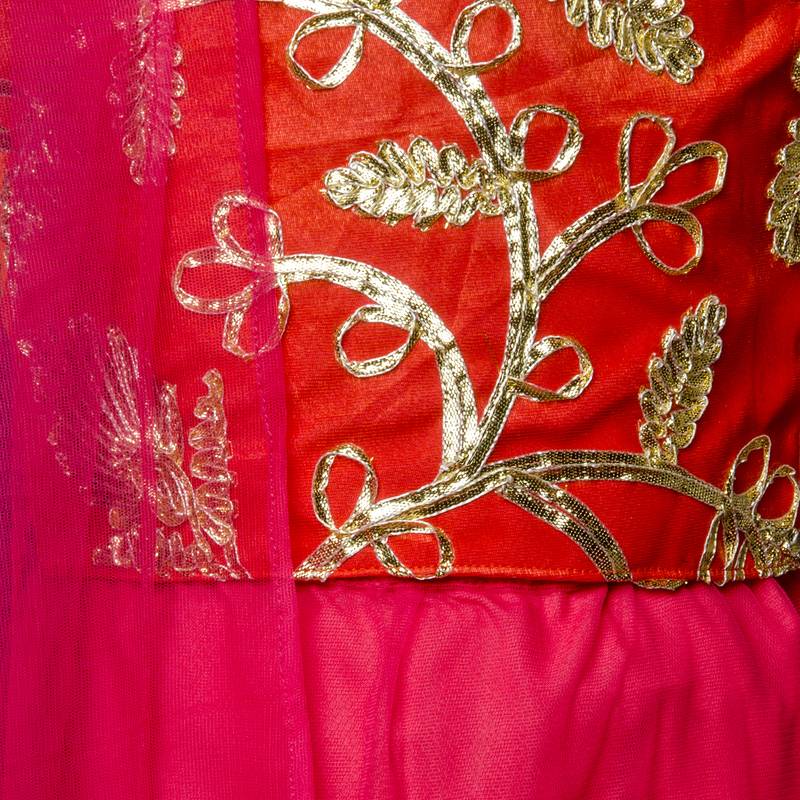 Pink & White Barbie By Indo Western Lehenga Choli With Dupatta