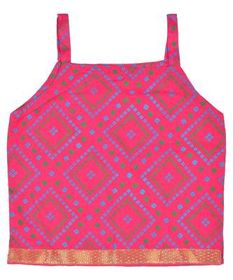 Bhandhej Block Print Cotton Baby Girls skirt & Top 3