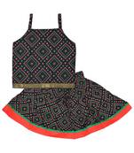 Bhandhej Block Print Cotton Baby Girls skirt & Top