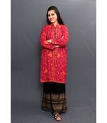 Mauve Colour Kashmiri Aari Work Embroidered Jacket With Beautiful Designer Jall Pattern