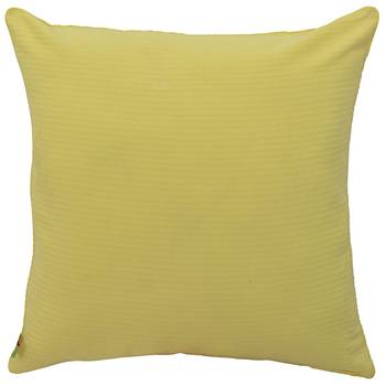 Reme 3D Printed Yellow Cotton Square Decorative Cushion Cover 3