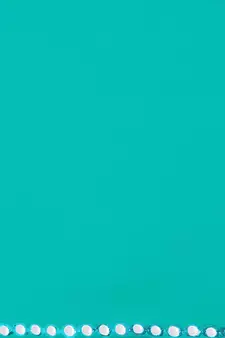 Turquoise plain faux georgette saree with blouse