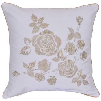 Reme Embroidered Multicolor Velvet Cushion Cover 2