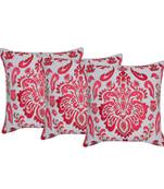 Reme  Embroidered Multicolor Cotton Square Decorative Cushion Cover