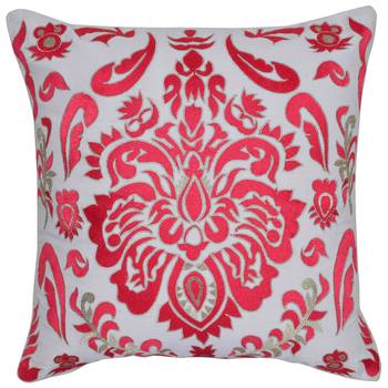 Reme  Embroidered Multicolor Cotton Square Decorative Cushion Cover 2