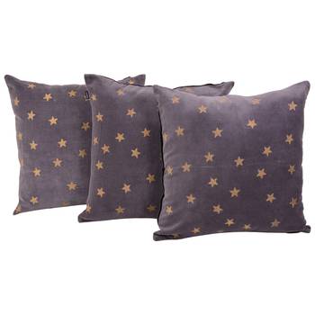 Reme Embroidered Grey Velvet Cushion Cover Pillow Case 1