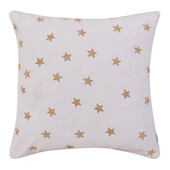 Reme Embroidered White Velvet Square Decorative Cushion Cover Pillow Case 2