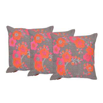Reme Embroidered Multicolor Cotton Square Decorative Cushion Cover Pillow Case 1