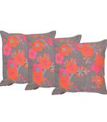 Reme Embroidered Multicolor Cotton Square Decorative Cushion Cover Pillow Case