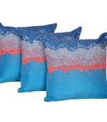 Reme Printed Multicolor Raw Silk Square Decorative Cushion Cover Pillow Case