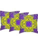 Reme Embroidered Multicolor Cotton Square Decorative Cushion Cover