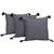 Reme Embroidered Black Cotton Square Decorative Cushion Cover