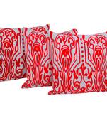 Reme Embroidered Multicolor Cotton Square Decorative Cushion Cover