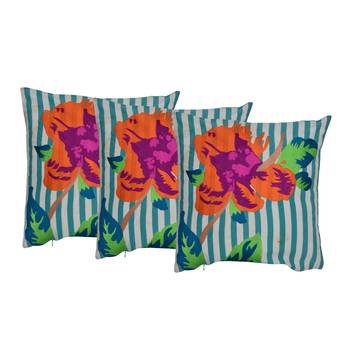 Reme Printed Multicolor Cotton Square Decorative Cushion Cover 1
