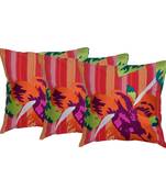 Reme Embroidered Multicolor Cotton Square Decorative Cushion Cover