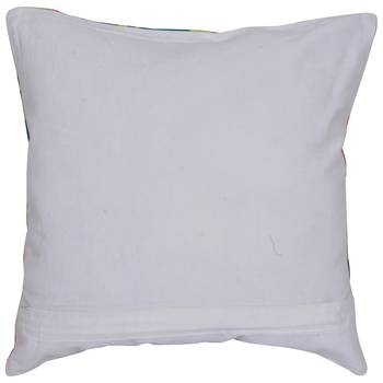 Reme Embroidered Multicolor Cotton Square Decorative Cushion Cover 3