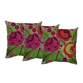 Reme Printed Multicolor Cotton Square Decorative Cushion Cover 1