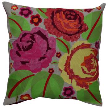 Reme Printed Multicolor Cotton Square Decorative Cushion Cover 2