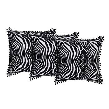 Reme Multicolor Grey Cotton Square Decorative Cushion Cover 1