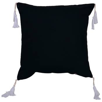 Reme Embroidered Beige Cotton Square Decorative Cushion Cover 3