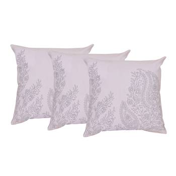Reme Embroidered Multicolor Cotton Square Decorative Cushion Cover 1