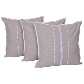 Reme Embroidered Multicolor Cotton Square Decorative Cushion Cover 1