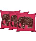 Reme Embroidered Multicolor Cotton Cushion Cover