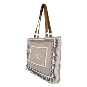 Reme Jute Embroidered Handbag For Women 3