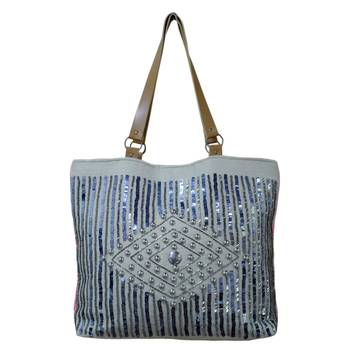 Reme Jute Embellished Handbag For Women 1