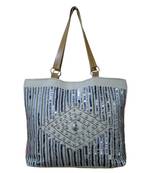 Reme Jute Embellished Handbag For Women