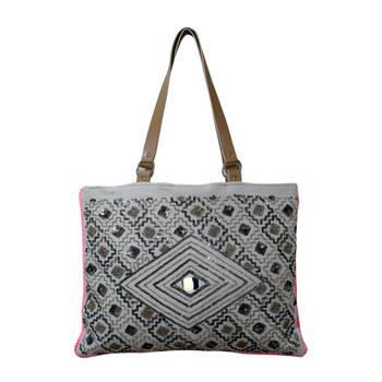 Reme Jute Embroidered Multipurpose Hand Bag 1