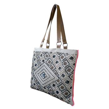 Reme Jute Embroidered Multipurpose Hand Bag 3