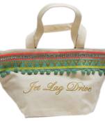 Reme Green And White Vanity Bag For Women