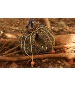 Blue Coloured Sequin Worked Designer Potli Bag