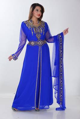Dubai Kaftan Women Dress Long Gown Farasha Morocco Jalabiya Wear 3