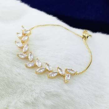 Fashion Collection Gold Plated Charm Bracelet For Women 3