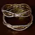 White Gold Plated American Diamond Embellished Designer Bangles BD301