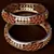 White Gold Plated American Diamond and Red Stone Embellished Designer Bangles BD309