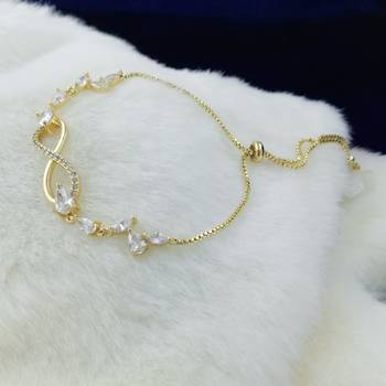 Fashion Collection Gold Plated Charm Bracelet For Women 3