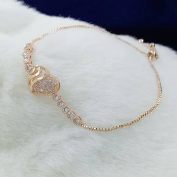 Fashion Collection Gold Plated Charm Bracelet For Women 3