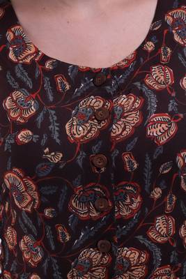 Multicolor Printed Rayon Ethnic Kurti 5