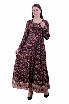 Multicolor Printed Rayon Ethnic Kurti 1