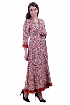 Multicolor Printed Rayon Ethnic Kurti 2